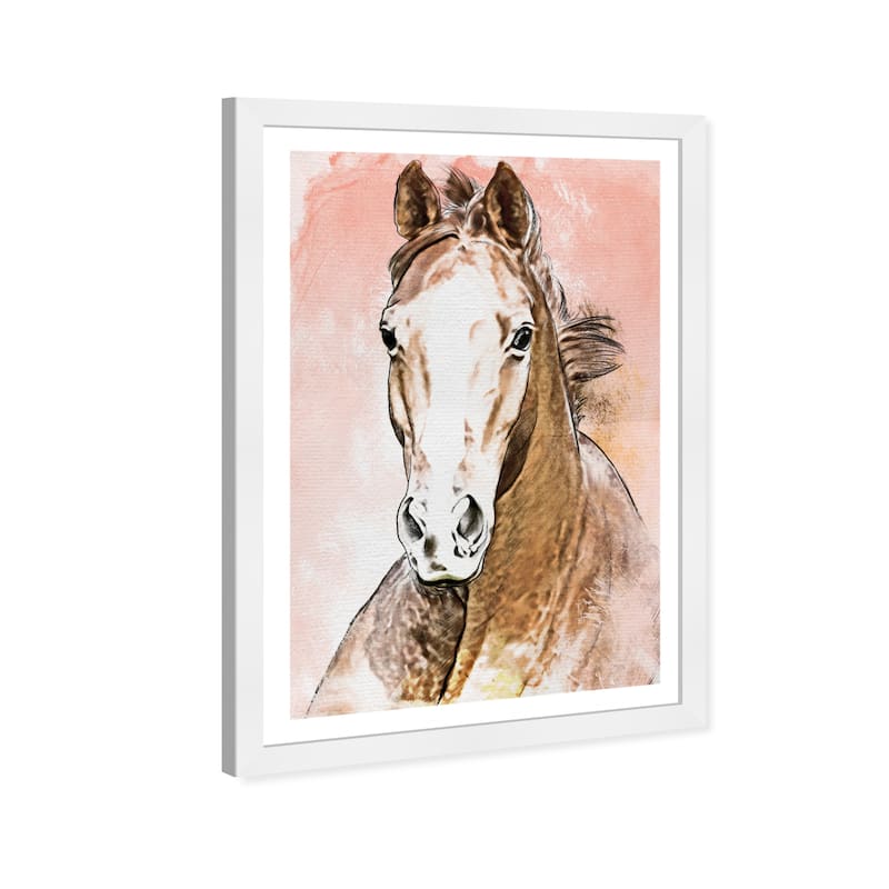Wynwood Studio 'Elegant Equine' Animals Brown Wall Art Framed Print