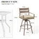 preview thumbnail 35 of 44, Outdoor Aluminum Swivel Patio Bar Stools with Sunbrella Fabric Cushion