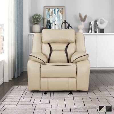 Matteo Breathable Faux Leather Glider Manual Reclining Chair