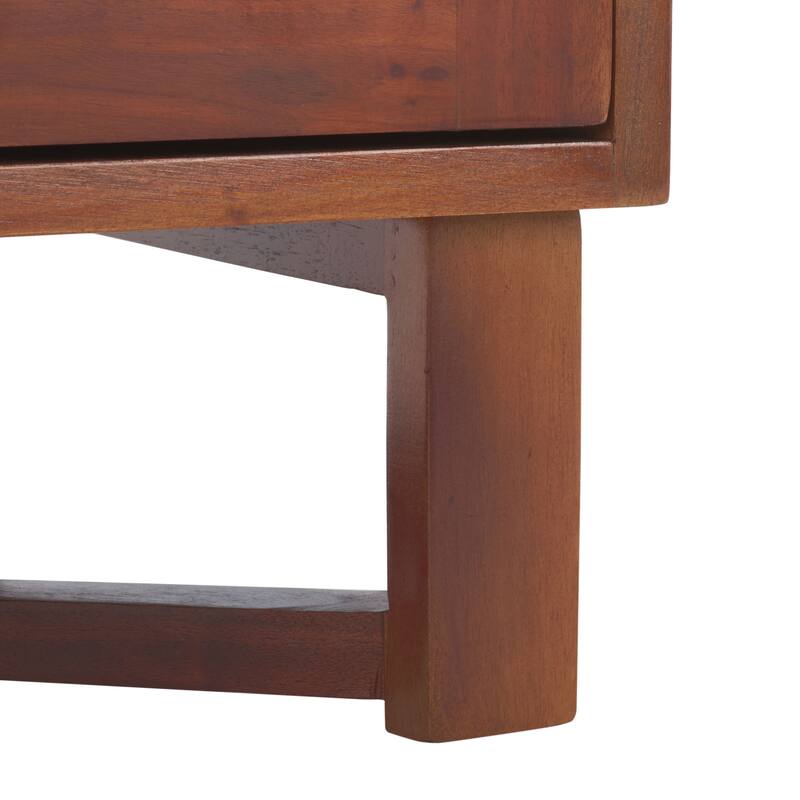 SAFAVIEH Dayana 2-Drawer Rattan Accent Table Nightstand