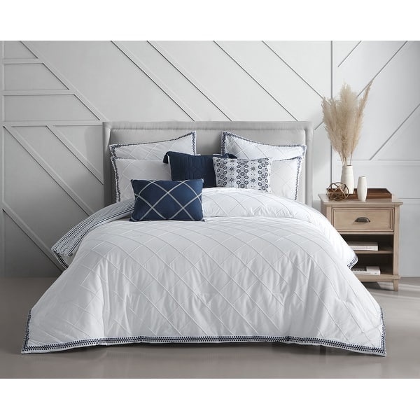 Pintuck Eyelet 3 Piece Comforter Set On Sale Bed Bath & Beyond