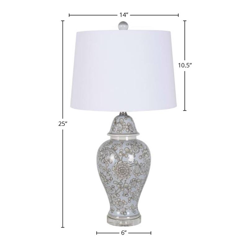 25" Resin Table Lamp