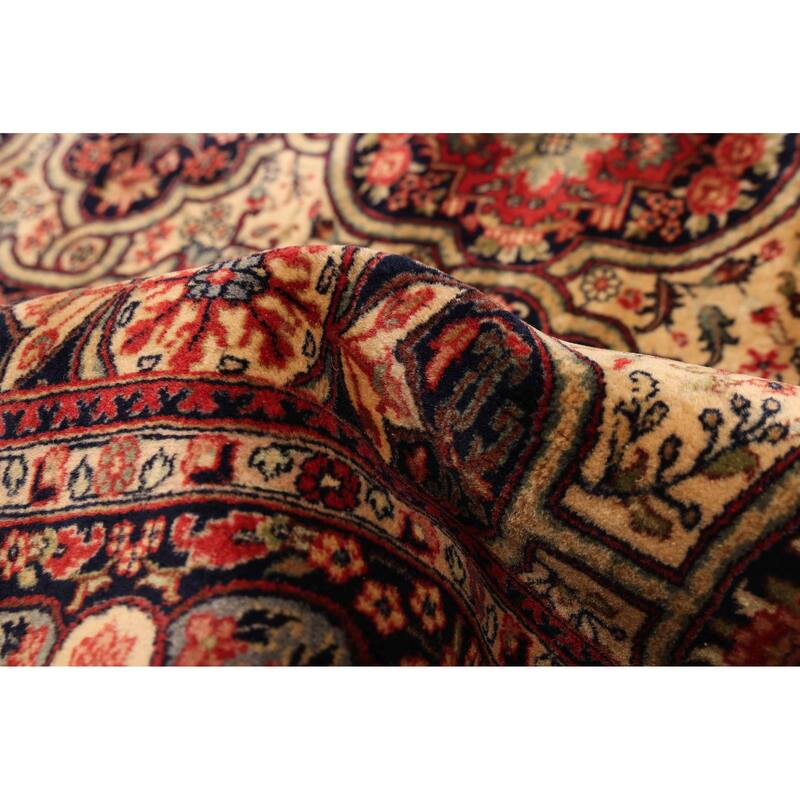 ECARPETGALLERY Hand-knotted Mirzapur Dark Navy Wool Rug - 4'8 x 6'8