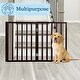 preview thumbnail 34 of 44, 3-Panel Indoor Foldable Dog Gate - 54x24-Inch Wood Freestanding Pet Fence