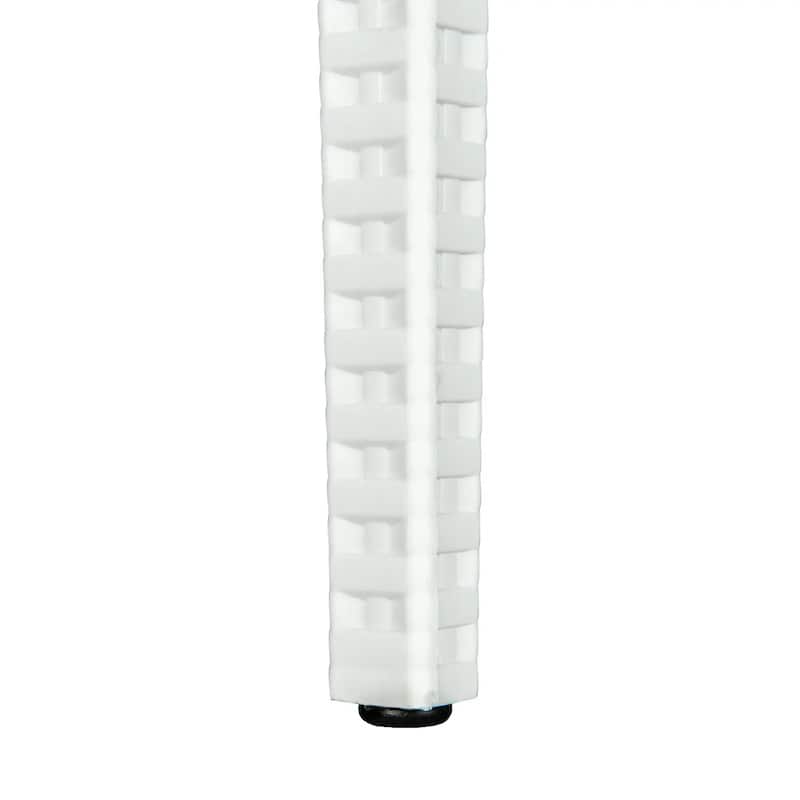 Mace Polypropylene Stackable Armrest Patio Dining Chair with Woven Design for Outdoor Dining Patio Indoor Gatherings