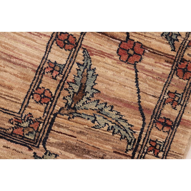 Rustic Ombre Zemeen Gabbeh Hand Knotted Wool Area Rug