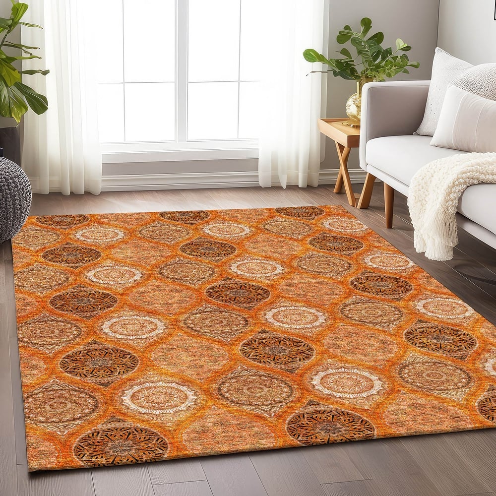 Premium Washable Super Soft Boho Mosaic Mayfield Rug