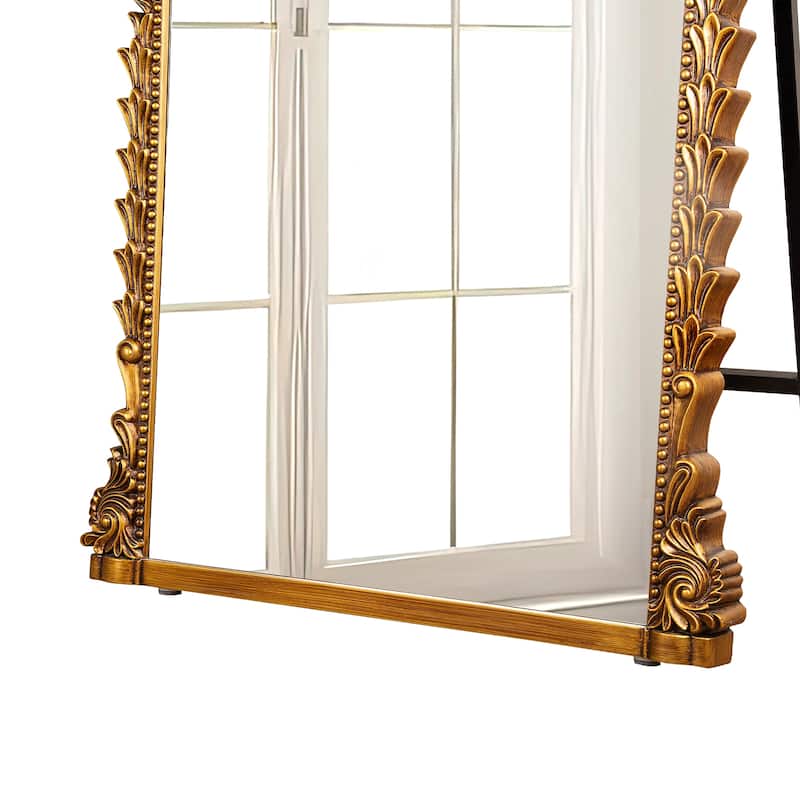 Vintage Gold Ornate Full Length Floor Mirror Baroque Decor
