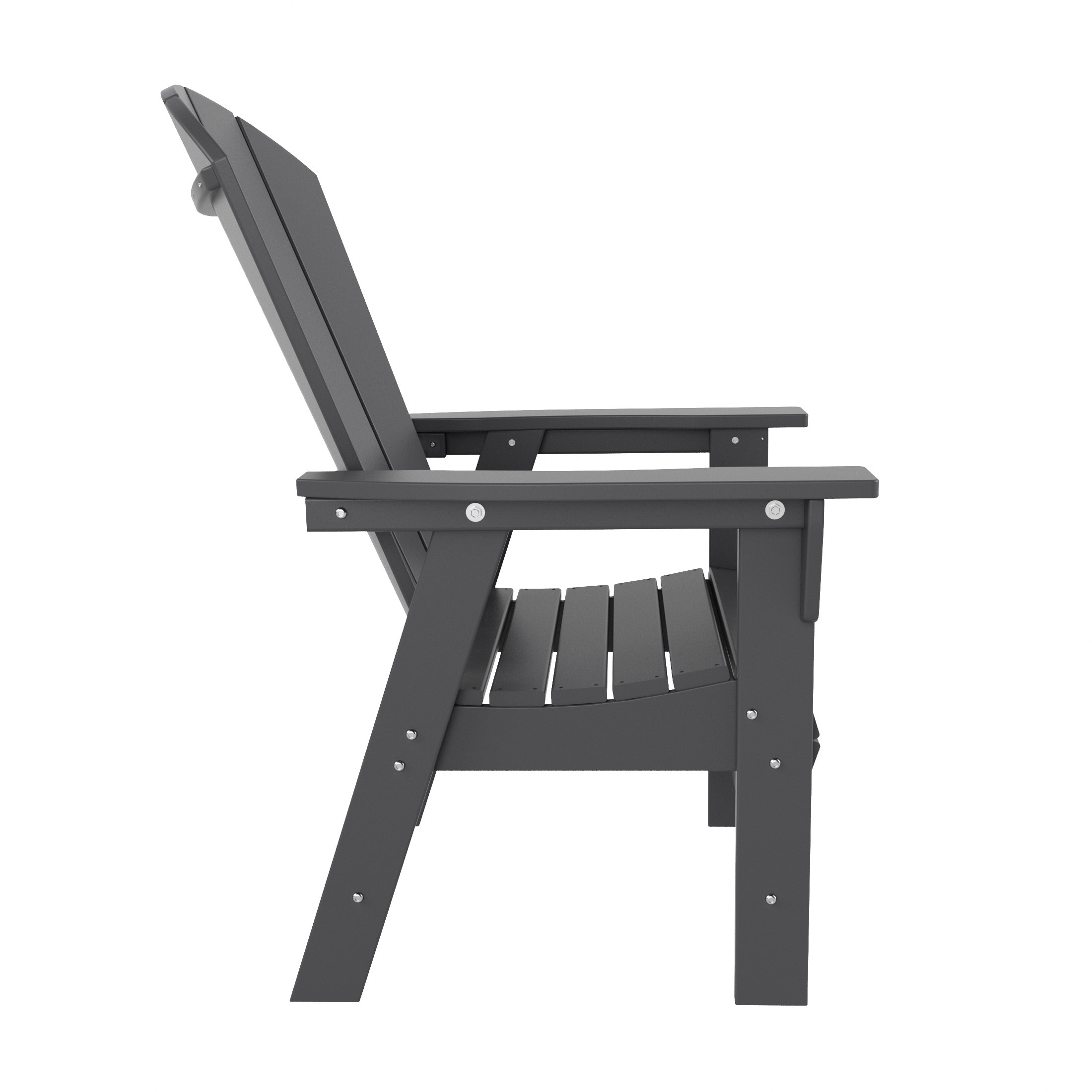 Polytrends Laguna Poly Eco-Friendly All Weather Patio Chair with Arms