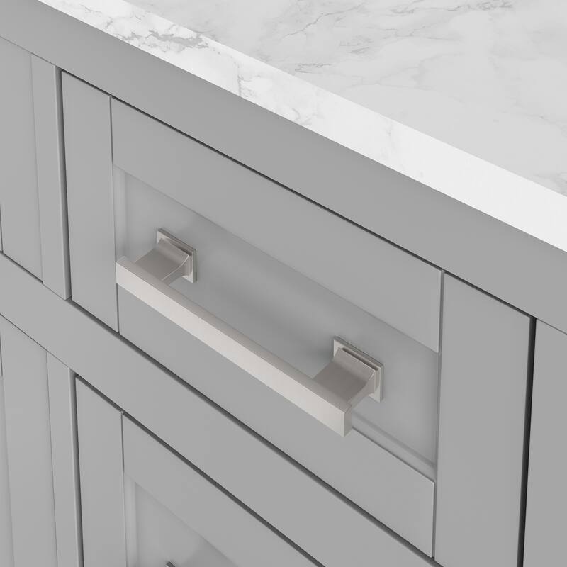 Bathroom Vanity with Marble Countertop without Mirror