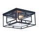 preview thumbnail 4 of 2, Era 2-Light Ceiling Lamp - Black