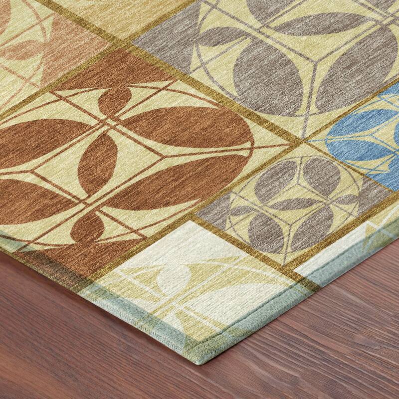 Machine Washable Indoor/ Outdoor Patch Lupton Chantille Rug