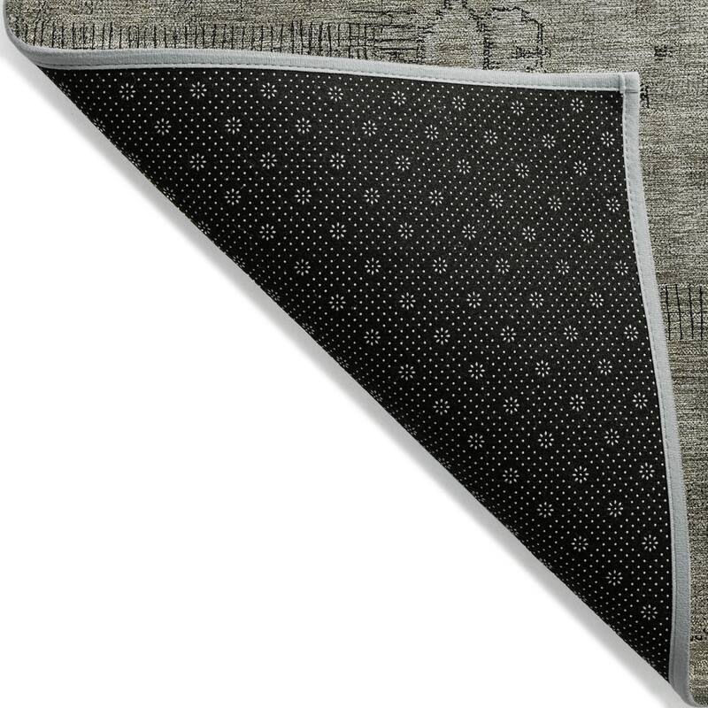 HomeRoots Patchwork Transitional Rectangle Outdoor Rug