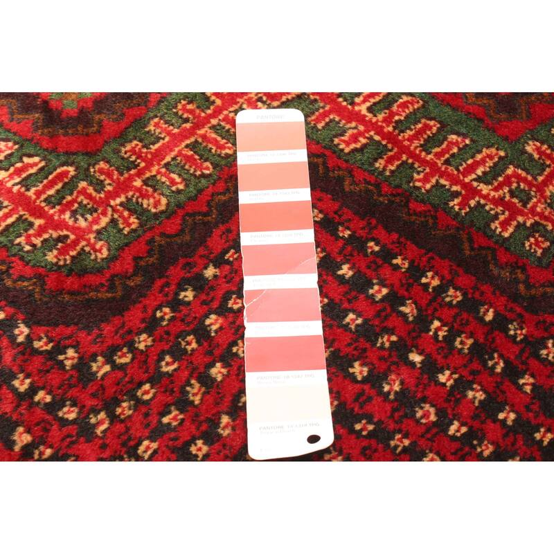 ECARPETGALLERY Hand-knotted Teimani Red Wool Rug - 2'9 x 4'5