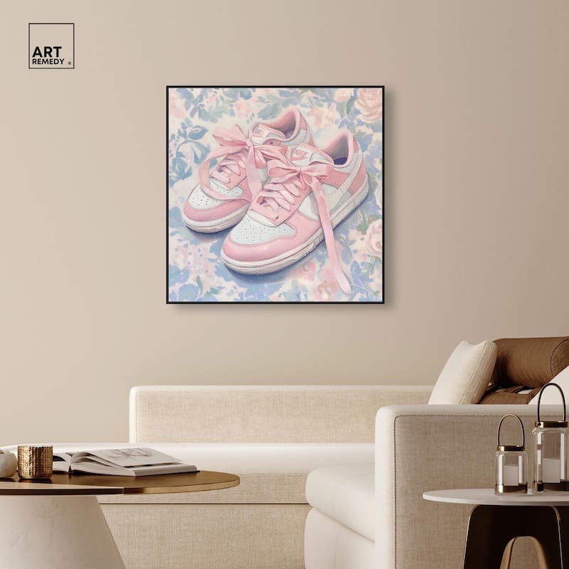 Gentle Ribbon Sneakers Canvas by Art Remedy