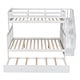 preview thumbnail 23 of 46, Twin-over-Full Bunk Bed with Twin size Trundle, Storage and Guard Rail for Bedroom, Dorm, for Adults