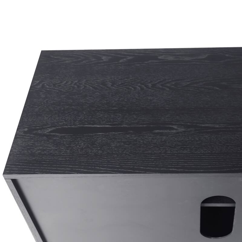 Extendable 70"-90" TV Stand, Modern Entertainment Center with Adjustable Shelves, Storage Media Console Table with Cabinet