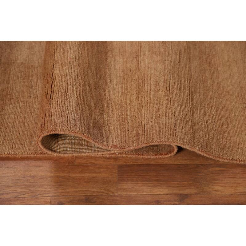 Modern Gabbeh Oriental Area Rug Hand-Knotted Wool Carpet - 5'7"x 7'6"