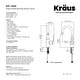 preview thumbnail 42 of 124, Kraus Oletto Single Handle 1-Hole Kitchen Bar Faucet