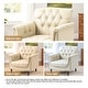preview thumbnail 33 of 69, Tufted Vegan Leather Accent Chair Upholstered Armchair