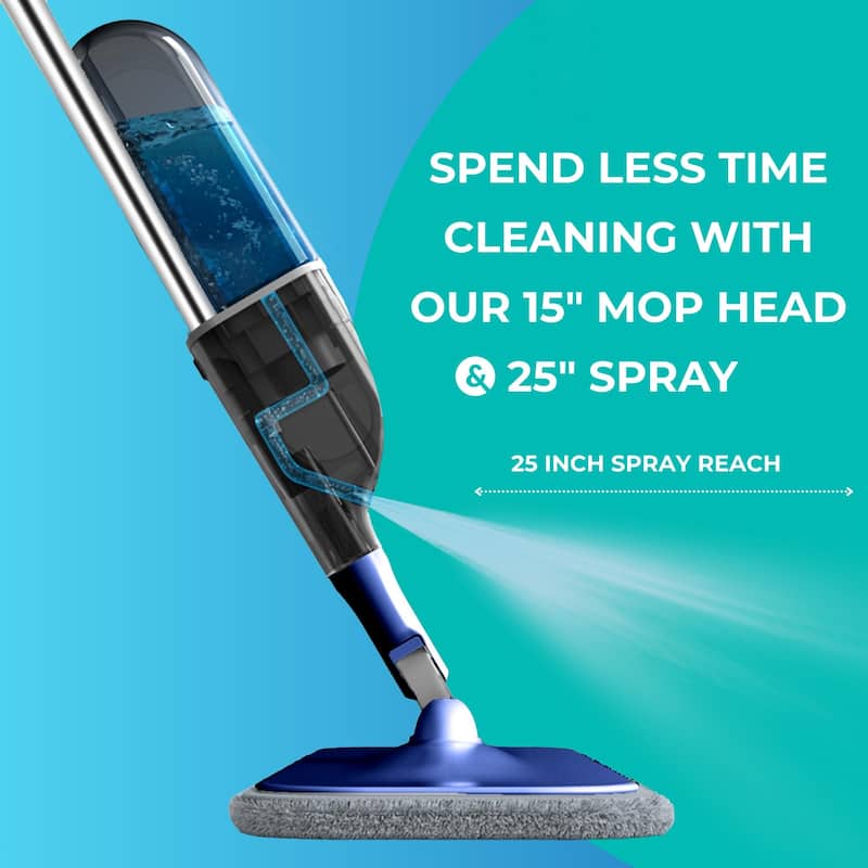True & Tidy SPRAY-250 Spray Mop, Navy