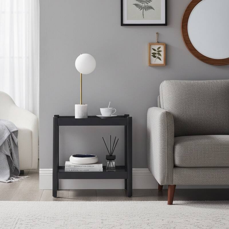 Watha Accent Table by Greyson Living - Matte Black