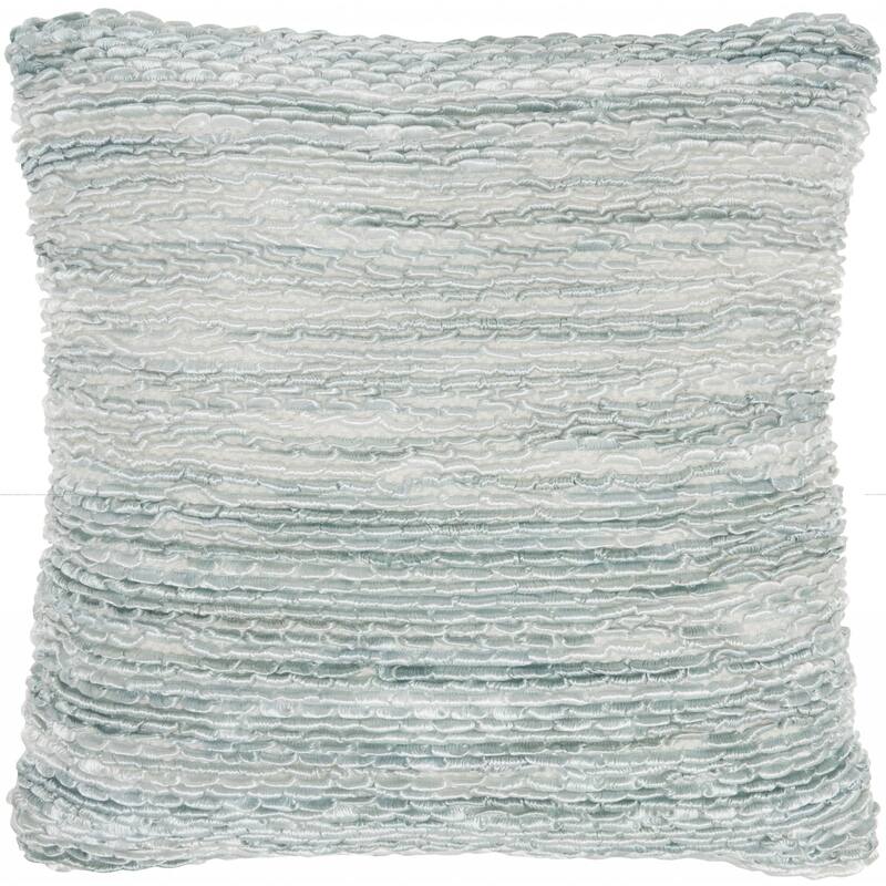 Petite Taupe and Striped Throw Pillow