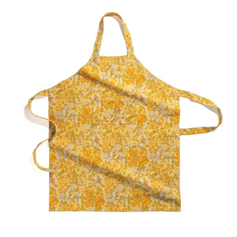 Couleur Nature Jardine Apron - One Size - Mustard, Grey