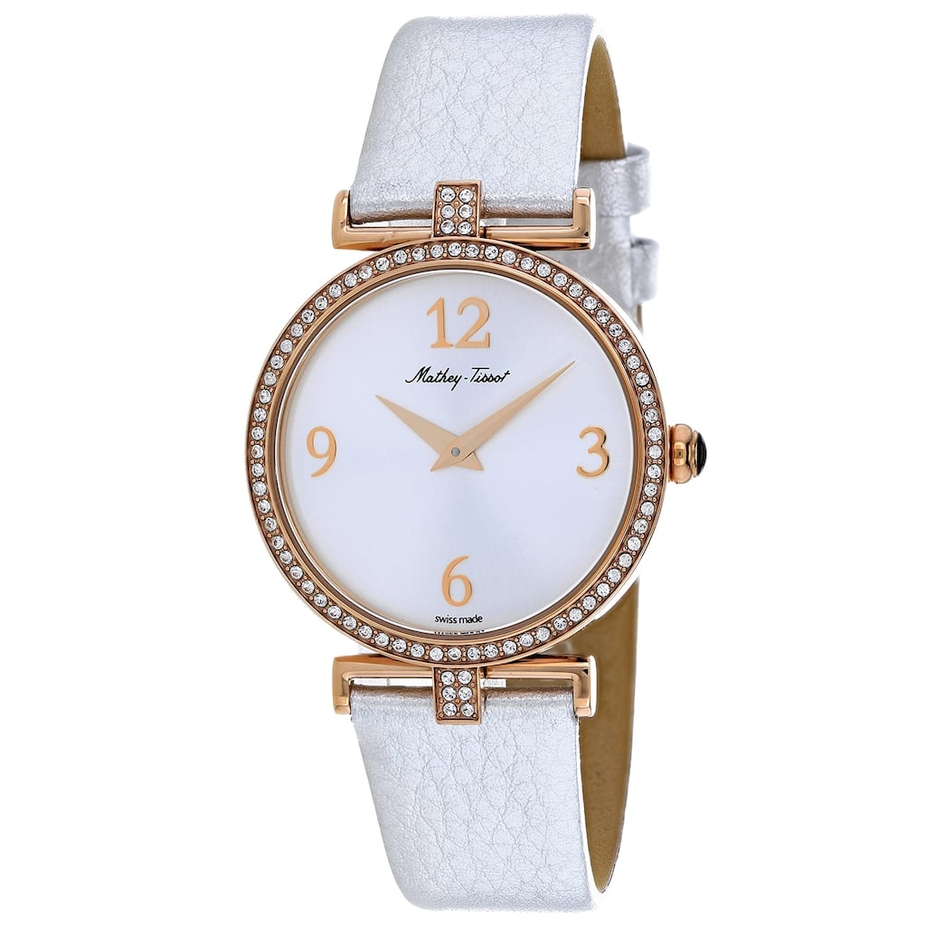 Mathey Tissot Women's Gaia Silver Dial Watch - D587QPI - 6 (36)