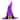 Gemmy Purple 50 ct 30 in. LED Prelit Witch Hat Yard Decor