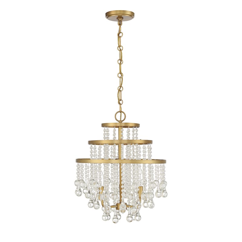 Savoy House 1-1865-3 Luna 3 Light 16" Wide Crystal Chandelier