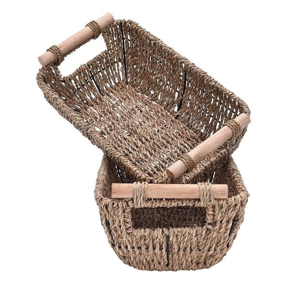 Shop Storageworks Wicker Storage Baskets Decorative Seagrass