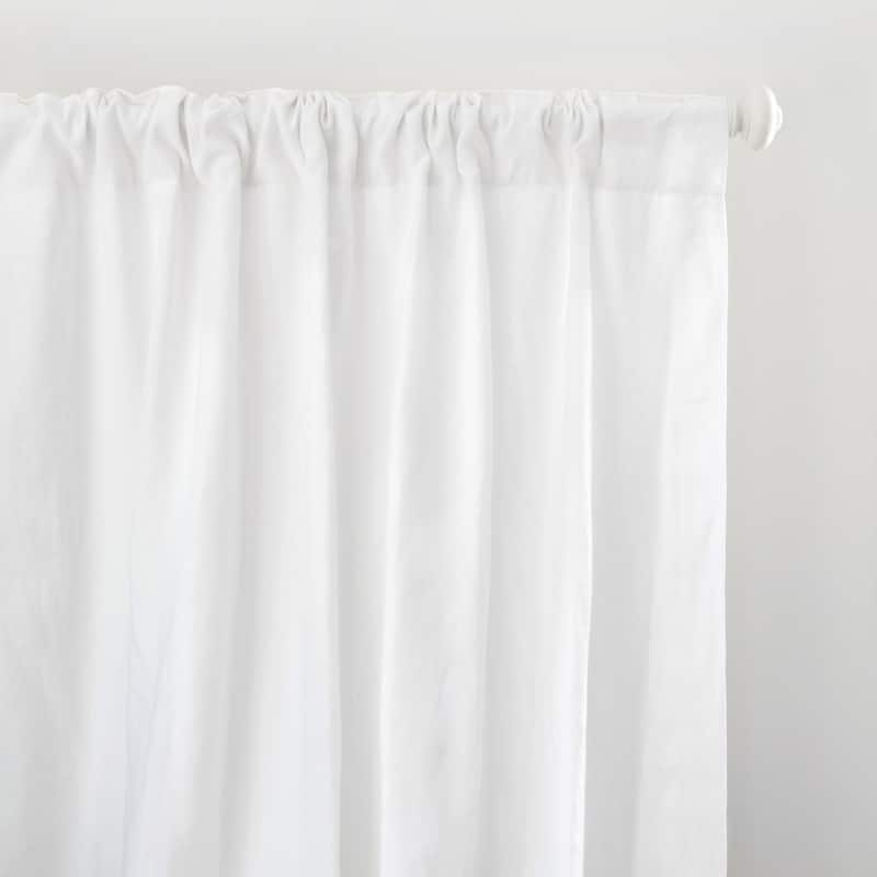 100% French Linen Window Curtain Set by BOKSER HOME