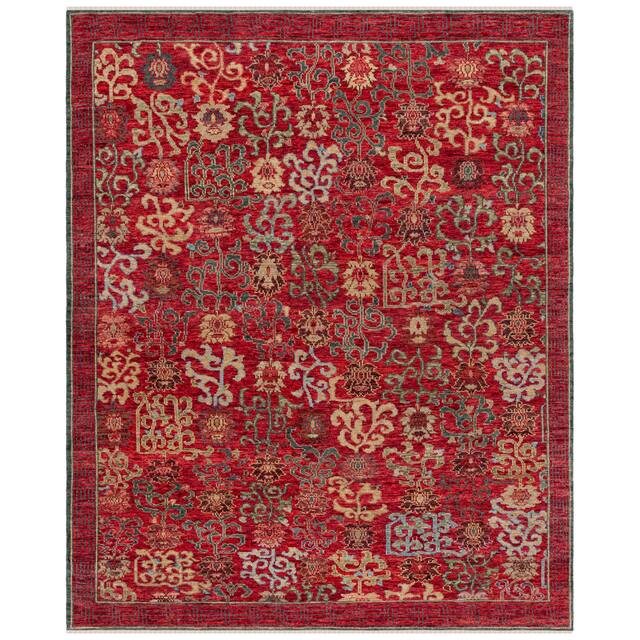 SAFAVIEH Hand-Knotted Sultanabad Rosegunde Traditional Wool Rug