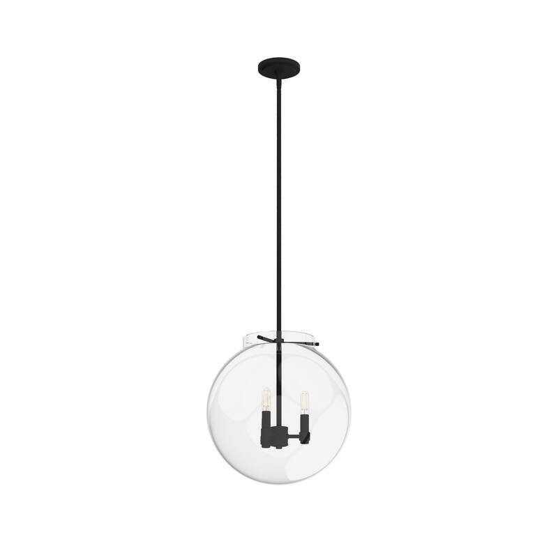 Hunter Sacha 3-Light Globe Pendant - Kitchen Island, Dining Room, Entry - Contemporary, Transitional