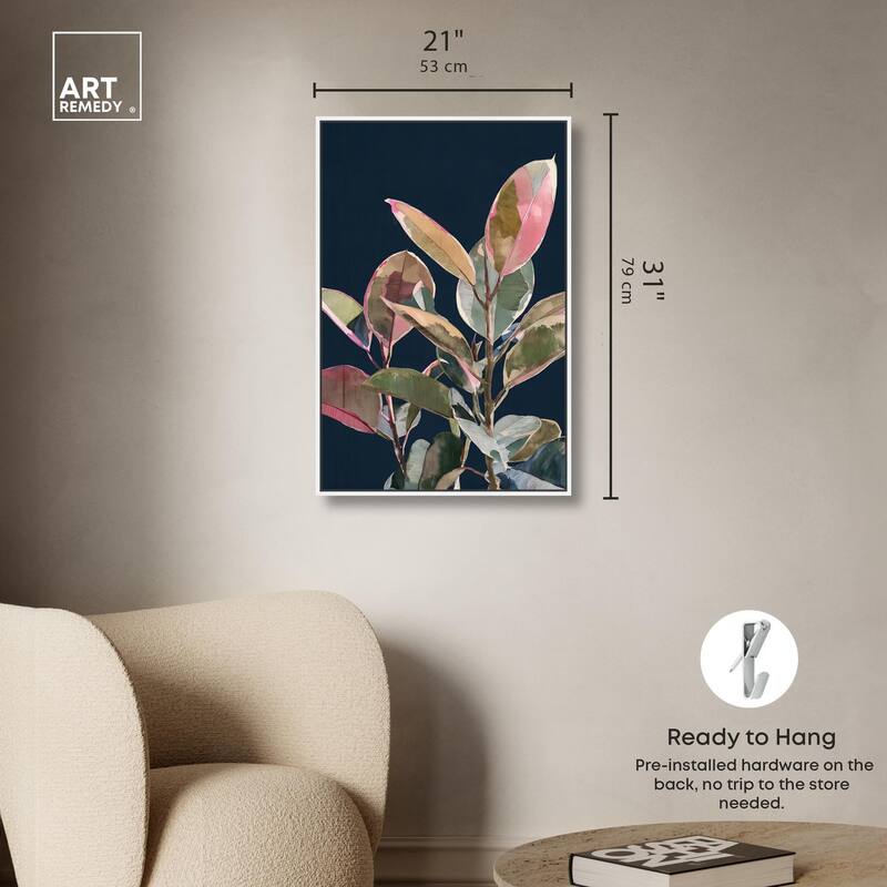 Fuchsia Frond II Canvas by Art Remedy