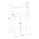 preview thumbnail 4 of 9, RiverRidge Kids Art Table Desk with Ladder Shelf and Open Storage Shelf for Playroom - White with 2 10" Floating Bookshelves