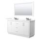 Option White / Giotto Quartz Top / Brushed Nickel