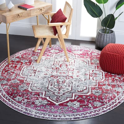 SAFAVIEH Skyler Rillie Boho Medallion Watercolor Rug