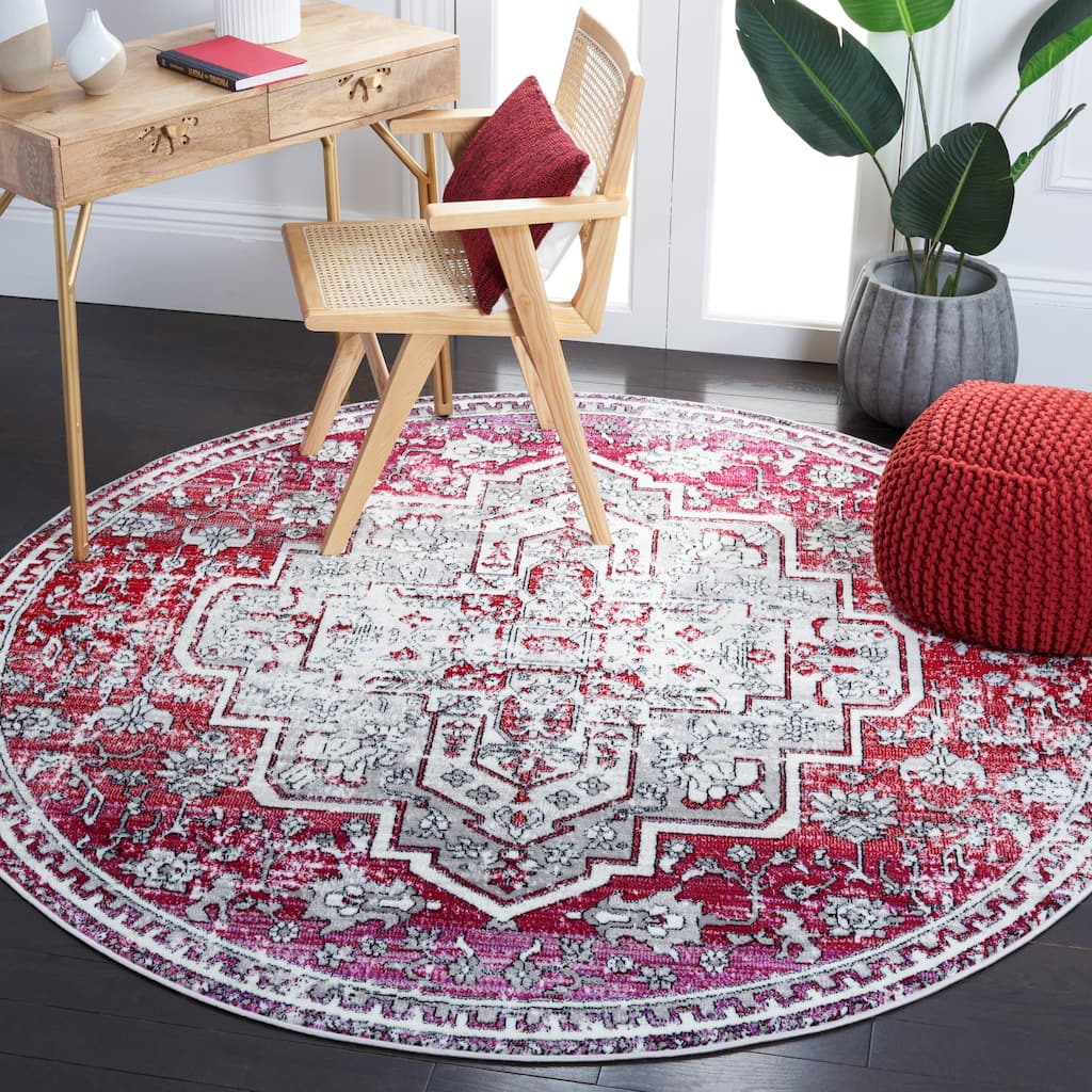 SAFAVIEH Skyler Rillie Boho Medallion Watercolor Rug