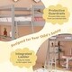 preview thumbnail 13 of 28, Twin Size Loft Bed with Desk and Bookshelves for Kids and Teens