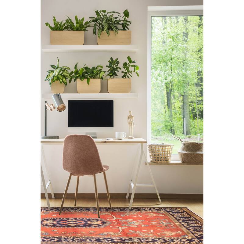 ECARPETGALLERY Hand-knotted Anadol Light Red Wool Rug - 4'8 x 7'9