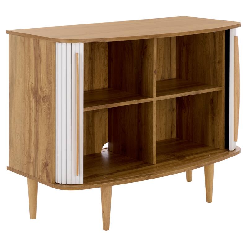 SAFAVIEH Home Sabby Tambour Door Compact Sideboard/TV Stand - 39"W x 20"D x 32"H