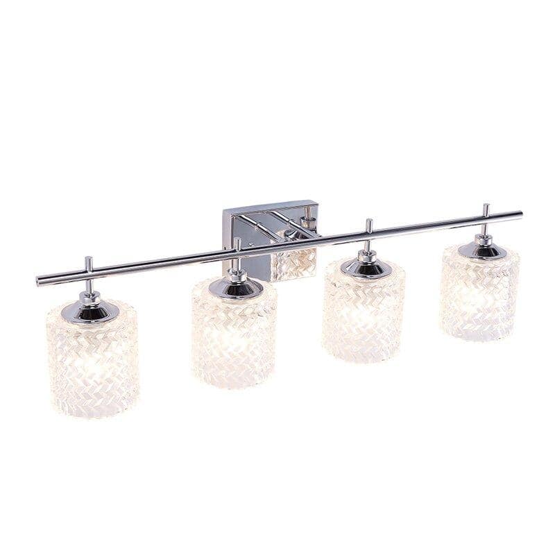 Frenia 4-light Modern Dimmable Bathroom Vanity Light with Art Glass