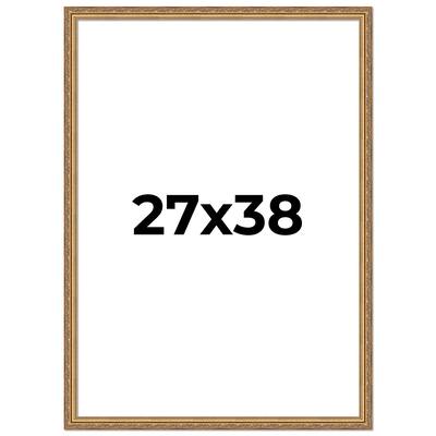 27x38 Frame Red Solid Wood Picture Frame Width 1.75 Inches | Interior Frame Depth 1 13/16 Inches