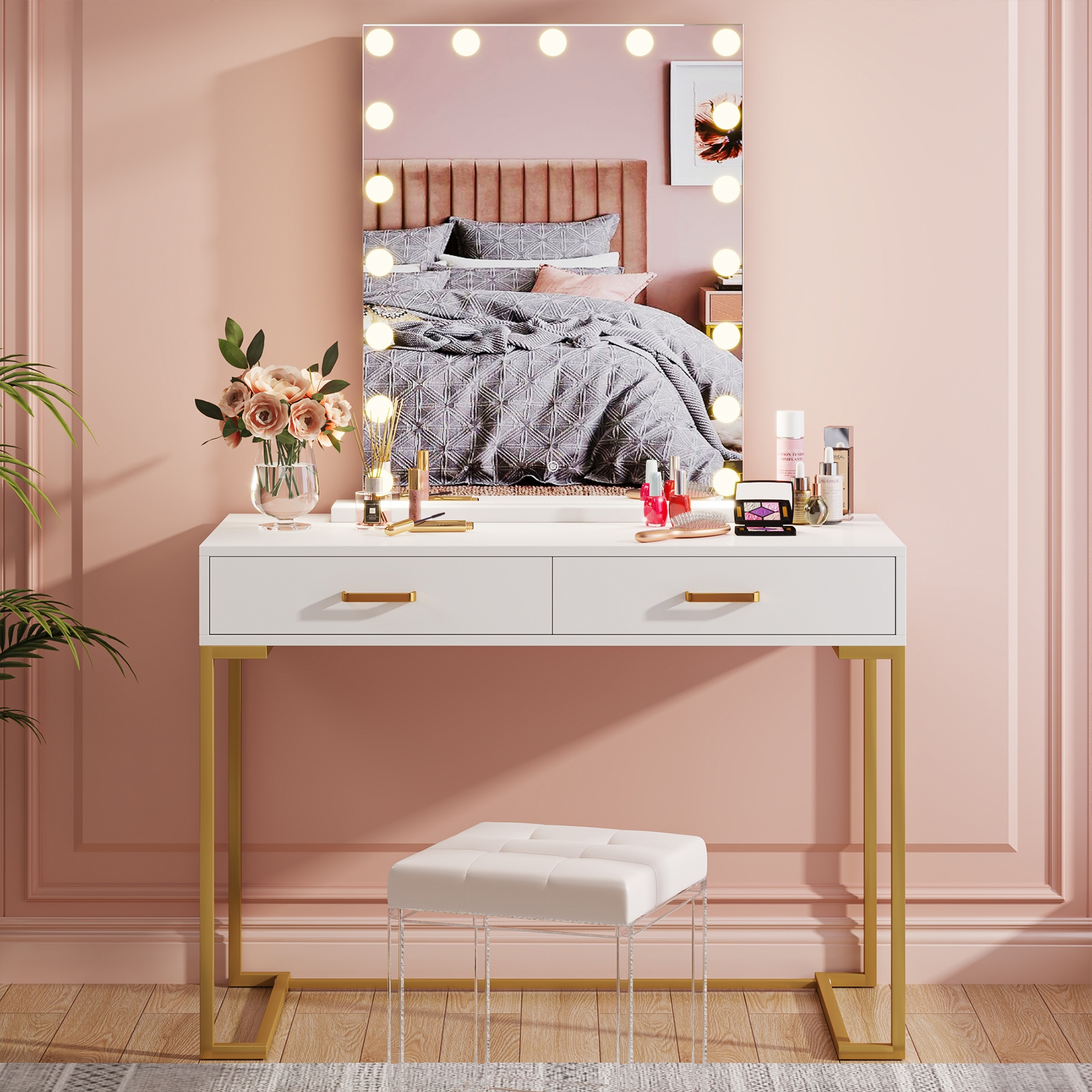 Mini hollywood mirror new arrivals