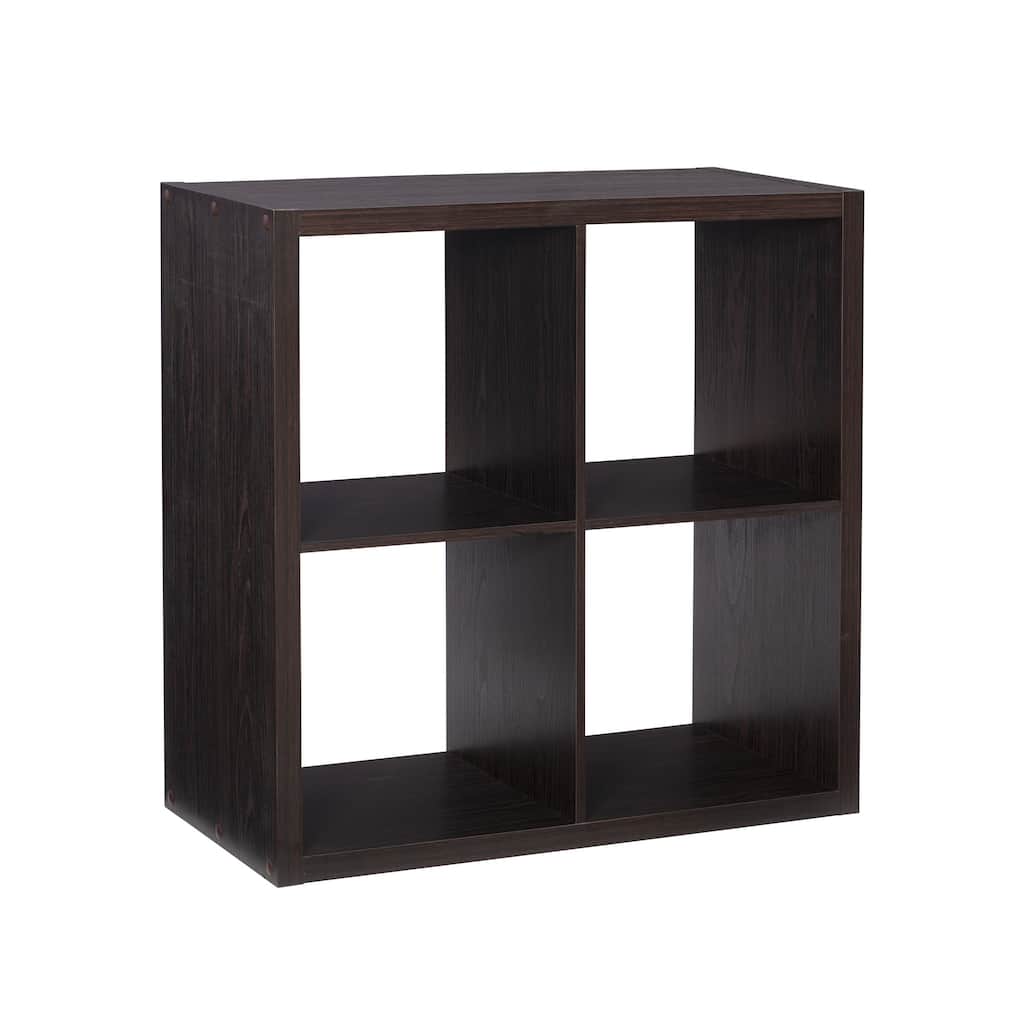 Four Cube Storage Cabinet - 30" - Espresso Brown