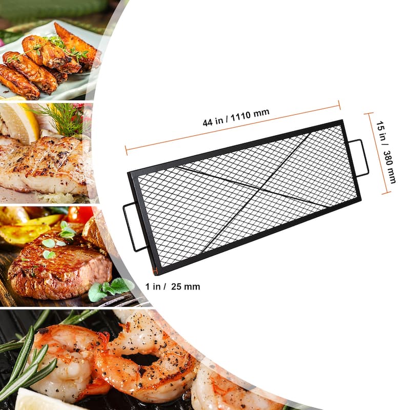 Anmytek Steel Campfire BBQ Grill Grid Camping Cookware