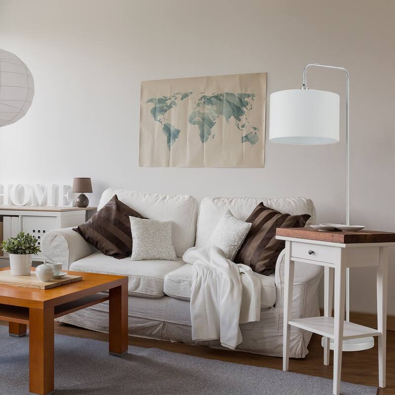 Barden 58" Floor Lamp with Linen Shade