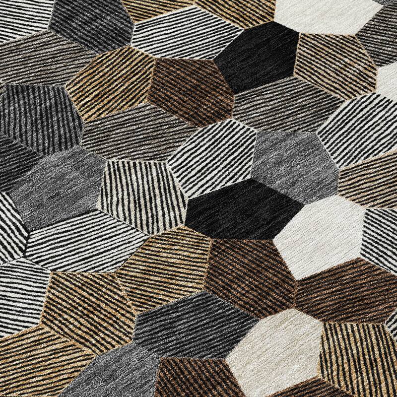 Machine Washable Indoor/ Outdoor Modern Loyd Chantille Rug